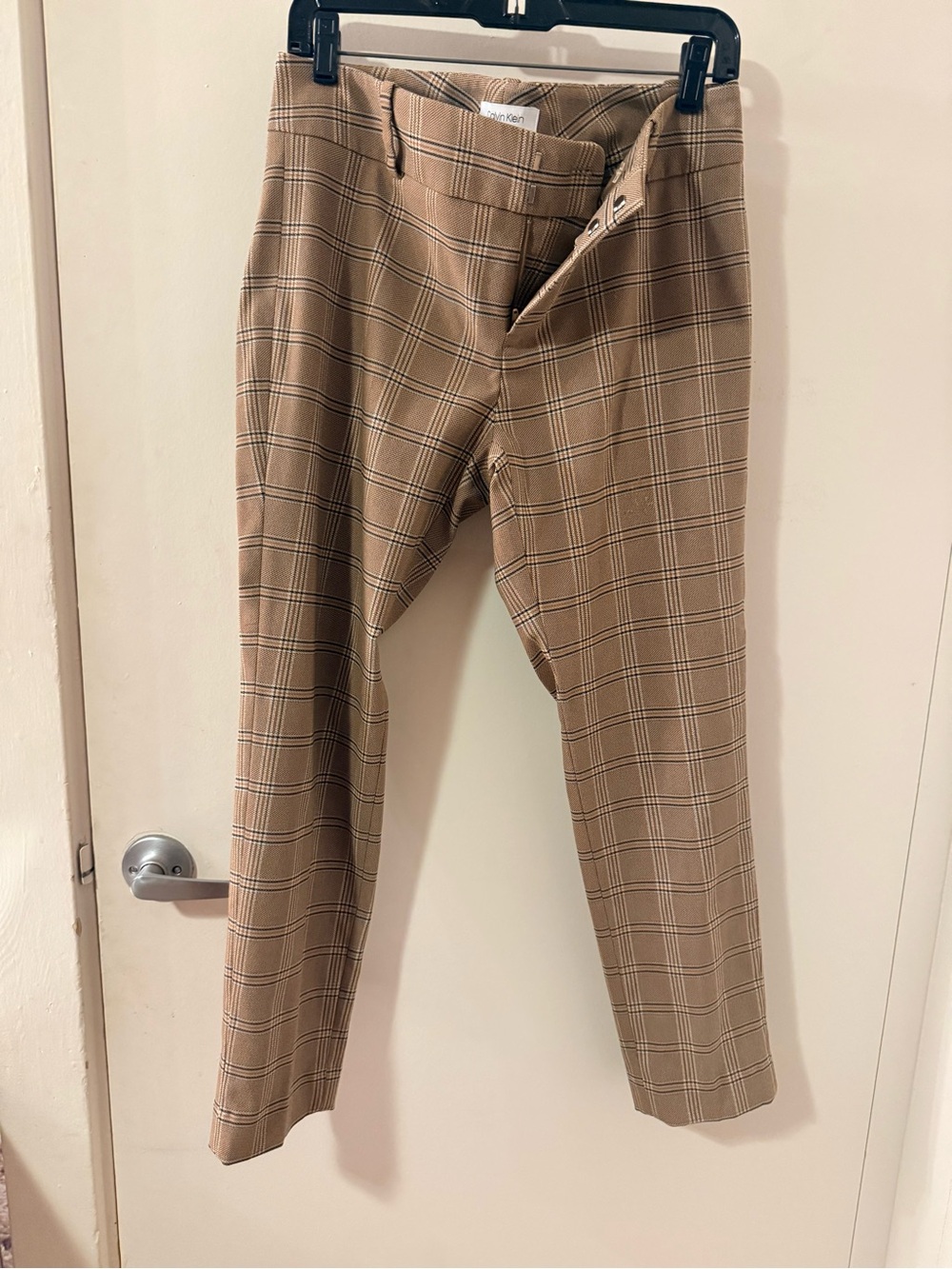 Calvin Klein Women’s Tailored Plaid Dress Pants